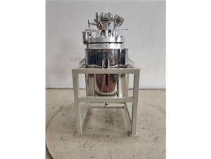 50L不銹鋼復合板電動升降反應(yīng)釜已完工發(fā)完紹興